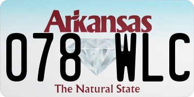 AR license plate 078WLC