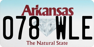 AR license plate 078WLE