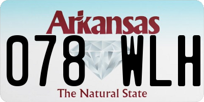 AR license plate 078WLH