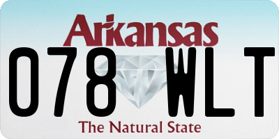 AR license plate 078WLT