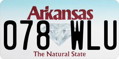 AR license plate 078WLU