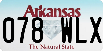 AR license plate 078WLX