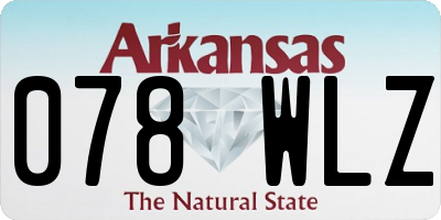 AR license plate 078WLZ