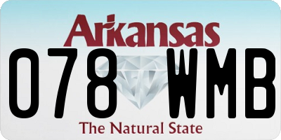 AR license plate 078WMB