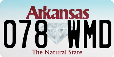 AR license plate 078WMD