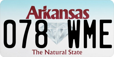AR license plate 078WME
