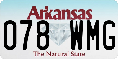 AR license plate 078WMG