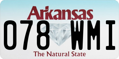 AR license plate 078WMI