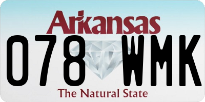 AR license plate 078WMK