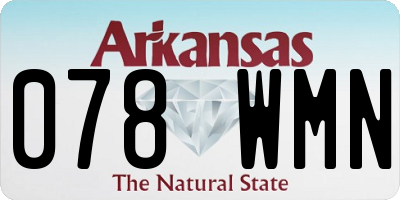 AR license plate 078WMN