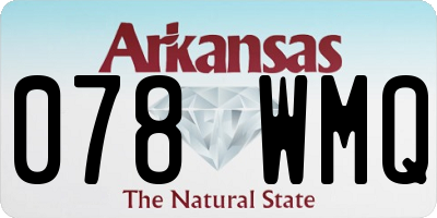 AR license plate 078WMQ