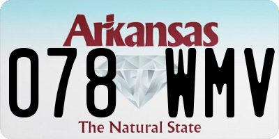 AR license plate 078WMV