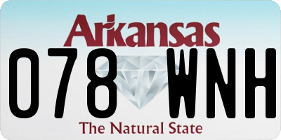 AR license plate 078WNH