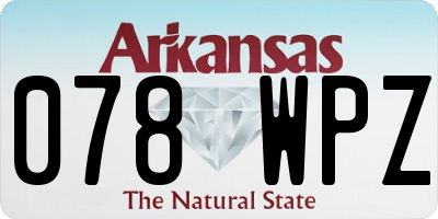 AR license plate 078WPZ
