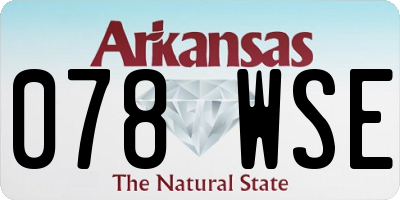 AR license plate 078WSE