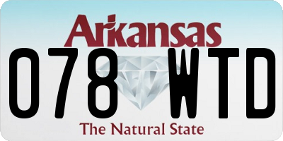 AR license plate 078WTD