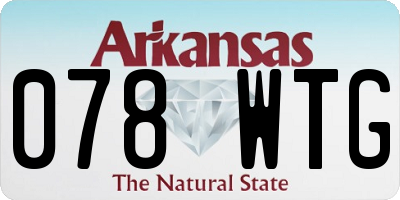 AR license plate 078WTG