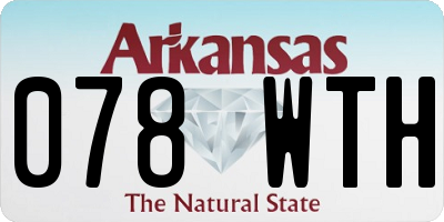 AR license plate 078WTH