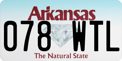 AR license plate 078WTL