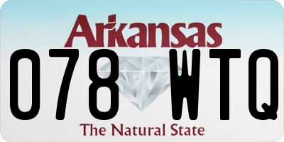 AR license plate 078WTQ