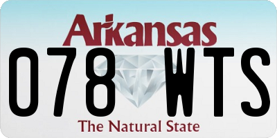 AR license plate 078WTS