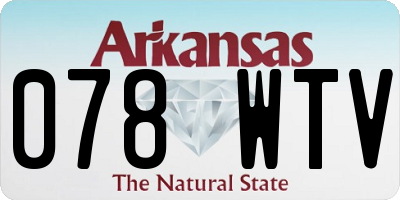 AR license plate 078WTV