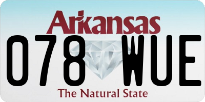 AR license plate 078WUE