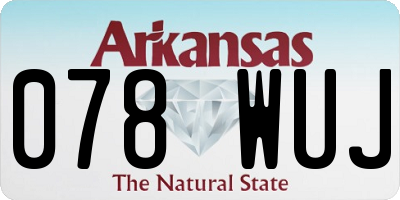 AR license plate 078WUJ