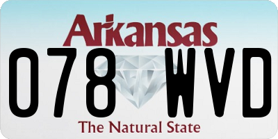 AR license plate 078WVD