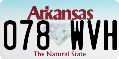 AR license plate 078WVH