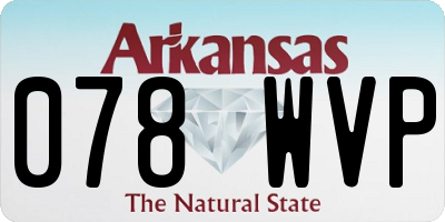 AR license plate 078WVP