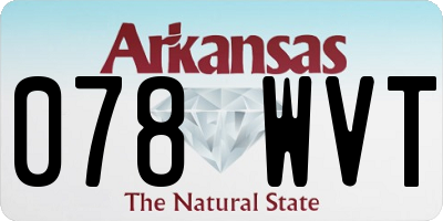 AR license plate 078WVT