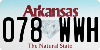 AR license plate 078WWH