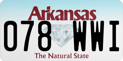 AR license plate 078WWI