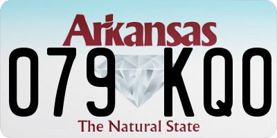 AR license plate 079KQO