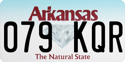 AR license plate 079KQR