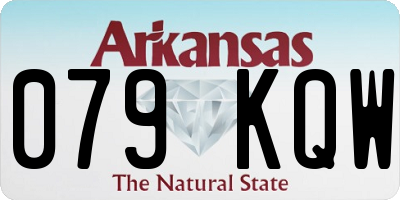 AR license plate 079KQW