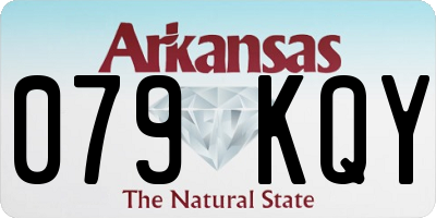 AR license plate 079KQY