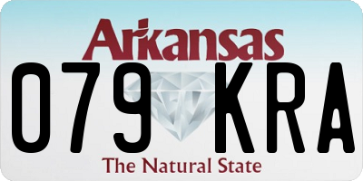 AR license plate 079KRA
