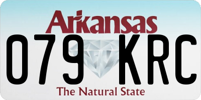 AR license plate 079KRC