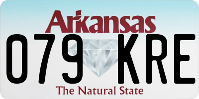AR license plate 079KRE