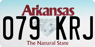 AR license plate 079KRJ
