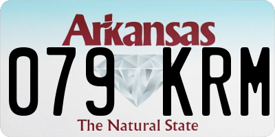 AR license plate 079KRM