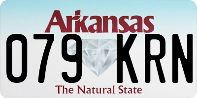 AR license plate 079KRN