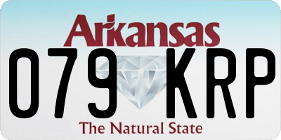 AR license plate 079KRP