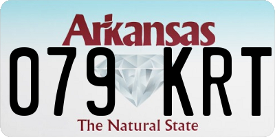AR license plate 079KRT
