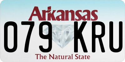 AR license plate 079KRU
