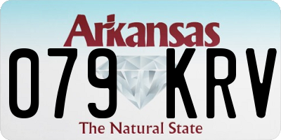 AR license plate 079KRV