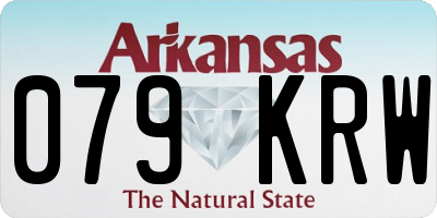 AR license plate 079KRW