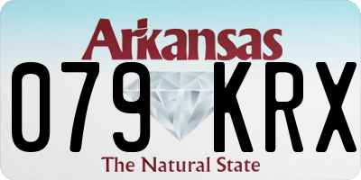 AR license plate 079KRX
